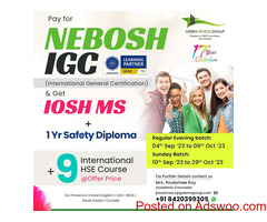 Super Bundle Offers for HSE Professionals in NEBOSH IGC course in Kolkata!