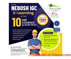 Nebosh E  Learning with 10 Intl Courses on Offer Price