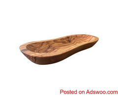 Revamp your dining zone with the exquisite handmade Olive wood bowl