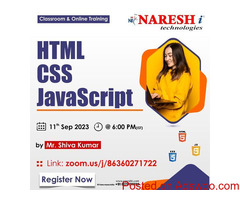 Best Html | CSS | JavaScript Training - Naresh IT
