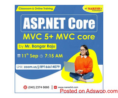 Best ASP. Net MVC 5 + MVC Core  Online Training - Naresh IT