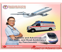 Panchmukhi Train Ambulance in Ranchi is a risk-free and safe medium