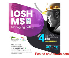 Enrol our 4-Day IOSH Course Training in  Kerala Now