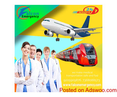 Experience a journey filled with safety and comfort while opting for Falcon Train Ambulance Patna
