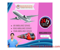 Get shifted to a medical center safely with ICU equipped Panchmukhi Train Ambulance in Patna