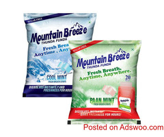 Mountain Breeze Sugar-Free Coolmint-Paanmint Combo Fresh Breath Strips