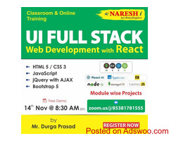 Best UI Full Stack training in Hyderabad