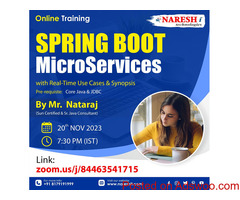 SPRING BOOT MICROSERVICES TRAINING NARESHIT -