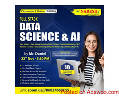 Full Stack Data Science & AI training with certification