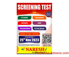 Screening Test for Naresh IT Students - Naresh IT