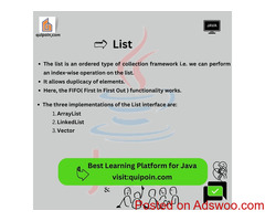 List in Java - Quipoin