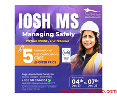 Elevate your career with IOSH MS across Saudi Arabia!