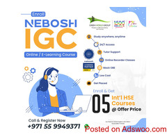Nebosh IGC e-learning course training Offer in DUBAI