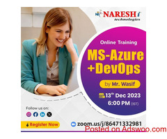 Free Demo On Ms Azure + DevOps by Mr.Wasif - Naresh IT