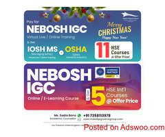 Enrol NEBOSH IGC with  Attain Globally Approved Level-3 HSE Qualifications !!