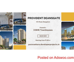Provident Deansgate Apartments In Bangalore
