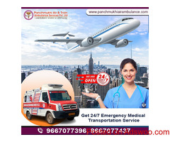 The Efficiency with which Panchmukhi Train Ambulance in Ranchi operates makes it efficient