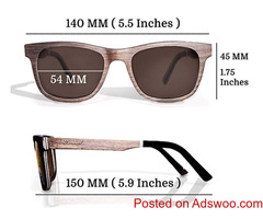 Natural Wood Sunglasses for Men - Wooden Frame - Genuine Polarized Lenses