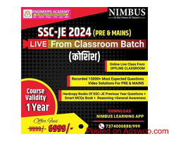 Which is a Best SSC JE 204 Live coaching class in India?