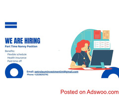 Part Time Nanny Position (1 child, 16 months, 35+hours)