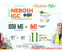 Nebosh IGC courses New year offers in Dubai