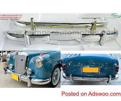 Mercedes Ponton W180 W128 bumpers 220A 220S stainless steel polished new