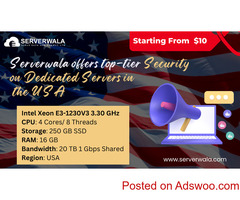 Serverwala offers top-tier security on dedicated servers in the USA