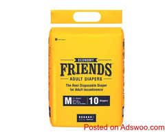 Buy Friends Economy Adult Diapers Medium - Surginatal