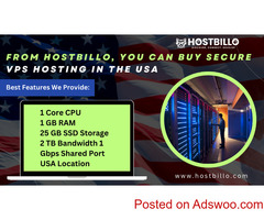 From Hostbillo, you can Buy Secure VPS Hosting in the USA