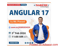 Free Online Demo On Angular 17 by Mr. Prasad - Naresh IT