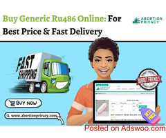 Buy Generic Ru486 Online: For Best Price & Fast Delivery