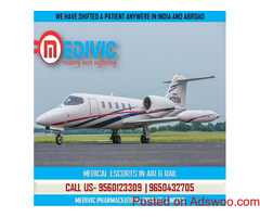Now Hire with Much Probable Cost by Medivic Air Ambulance Service in Ranchi