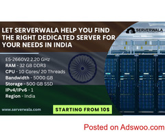 Let Serverwala Help You Find the Right Dedicated Server for Your Needs in India
