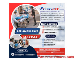 Aeromed Air Ambulance Service in India - How Will You Get The Best Medical Aircraft? Just Call