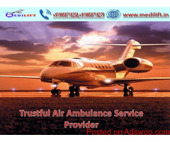 Render Trustworthy Medilift Air Ambulance Services in Ranchi
