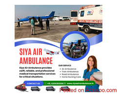 Siya Air Ambulance Service in Patna: Accessible and Reliable Transport with an On-Duty