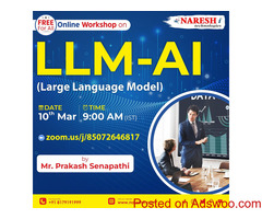 Best Workshop on Large Language Model - AI [LLM - AI ]  Training Institute In Hyderabad 2024 | Nares