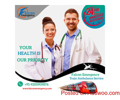 Book Falcon Emergency Train Ambulance in Ranchi for getting a journey filled with comfort