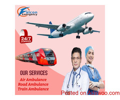 Pre-Hospital Care Provided by Falcon Train Ambulance in Ranchi is better while Shifting Patients