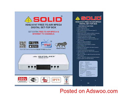 SOLID HDS2-6147 DVB-S2/MPEG-4 FullHD FTA Set-Top Box with SOLID OTT App