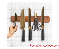 Keep Knives Secure: Magnetic Knife Holder for Wall