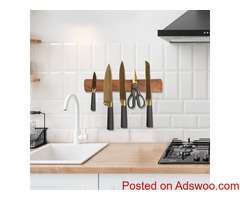 Keep Knives Secure: Magnetic Knife Holder for Wall