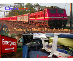 Medilift Train Ambulance from Patna to Delhi – Cost-Effective Price
