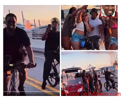 Diddy spotted in Miami riding bikes with Stevie J