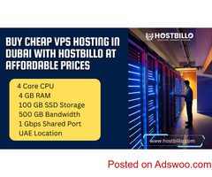 Buy Cheap VPS Hosting in Dubai With Hostbillo At Affordable Prices