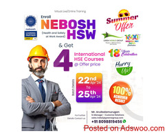 Nebosh HSW certification in Chennai