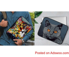 Vibrant Cat Laptop Sleeve: Stylish Protection