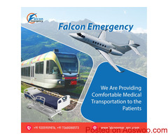 Safe, and ICU Equipped Train Ambulance in Patna is Offered by Falcon Emergency