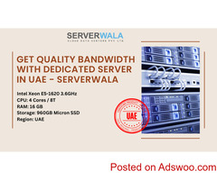 Get Quality Bandwidth with Dedicated Server in UAE - Serverwala