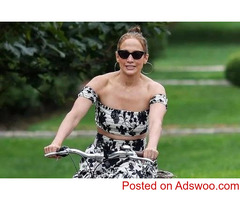 Jennifer Lopez Embraces Summer Chic on a Breezy Bike Ride in the Hamptons